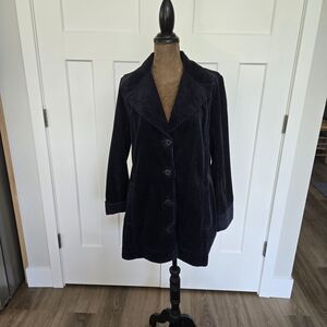 J. Jill Women's Dark Blue Corduroy Blazer